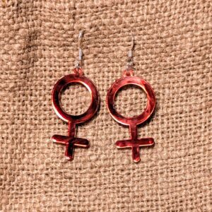 Örhängen – Kvinnosymbol i akryl