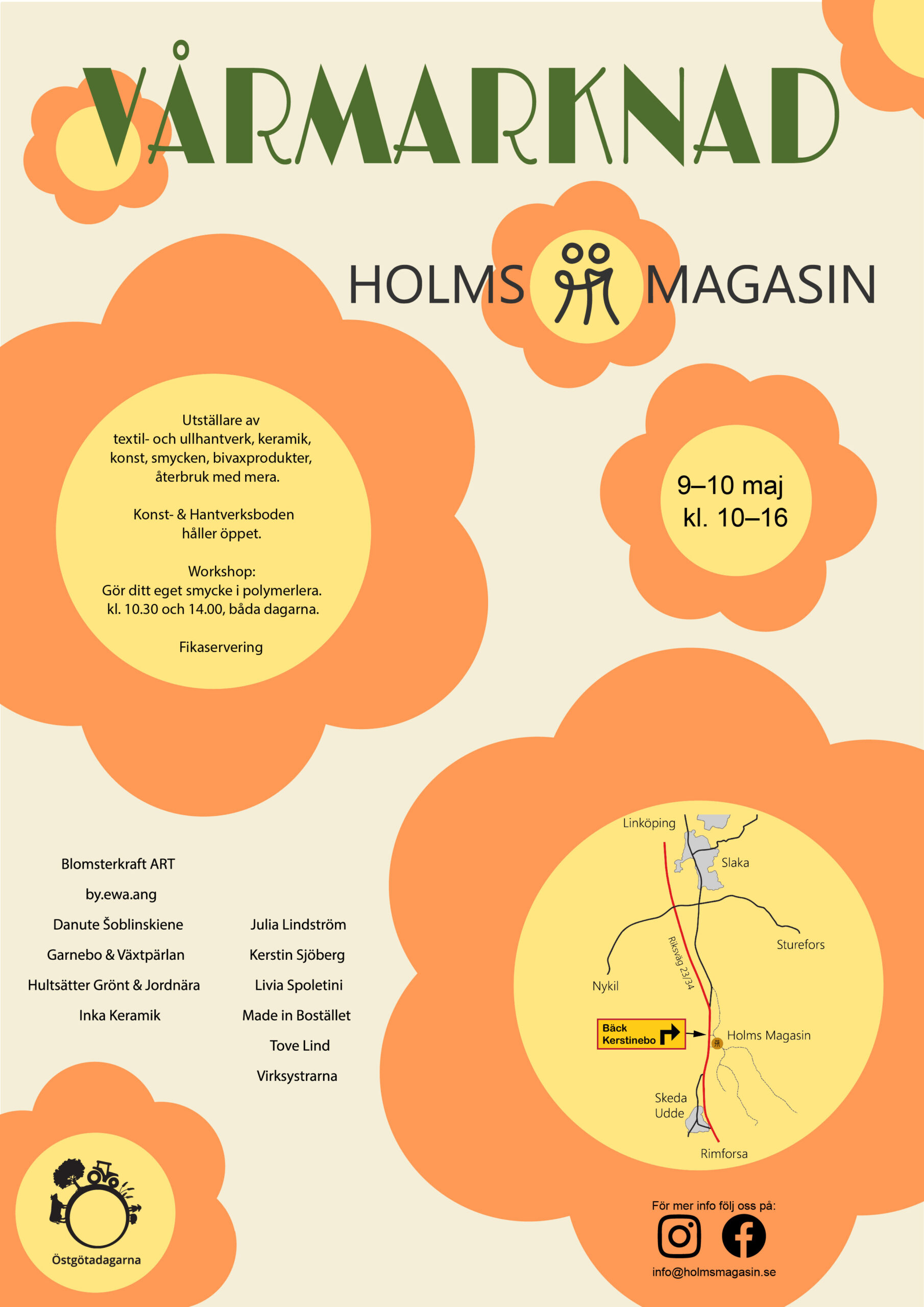 Östgötadagar på Holms Magasin - Vårmarknad